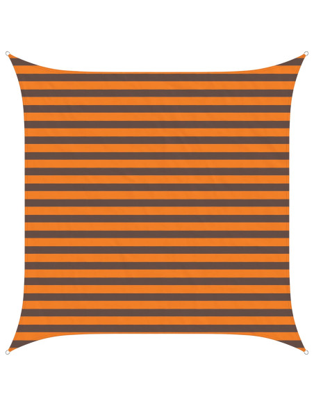 Vela da ombra solare Arancione e Marrone 2,5 x 2,5 m