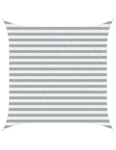 Vela da ombra solare Grigio chiaro e bianco 2,5 x 2,5 m 2