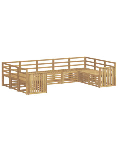 Set divani Legno di Acacia Massello 2