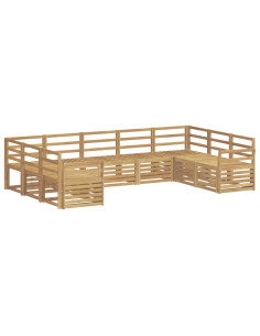 Set divani Legno di Acacia Massello 2