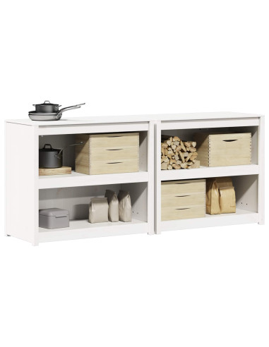 Mobile da cucina da esterno MEPPEL 2 pcs Bianco