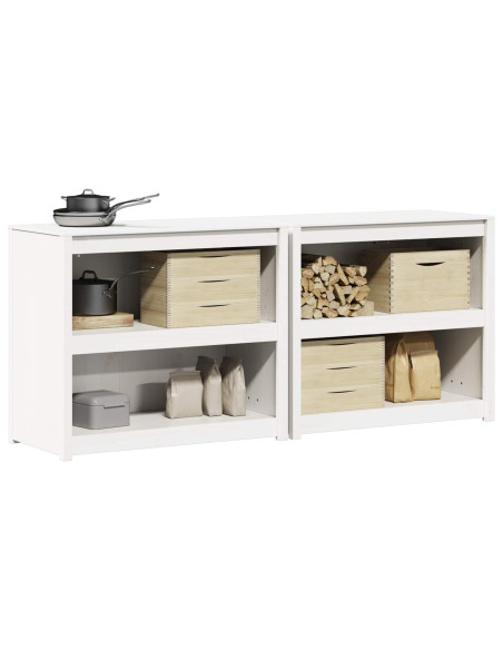 Mobile da cucina da esterno MEPPEL 2 pcs Bianco