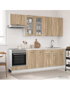 Unità Cucina LYON 8 pcs Rovere Sonoma Legno ingegnerizzato