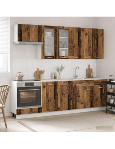 Unità Cucina LYON 8 pcs Legno antico Legno ingegnerizzato