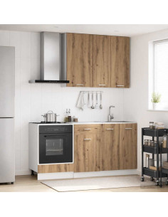Unità Cucina LYON 5 pcs Rovere Artigianale Legno ingegnerizzato