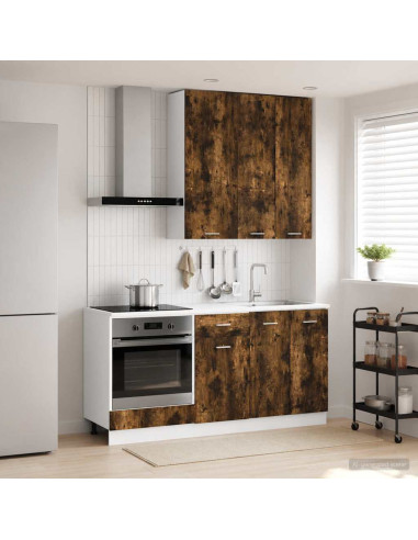 Unità Cucina LYON 5 pcs Rovere Fumo Legno ingegnerizzato
