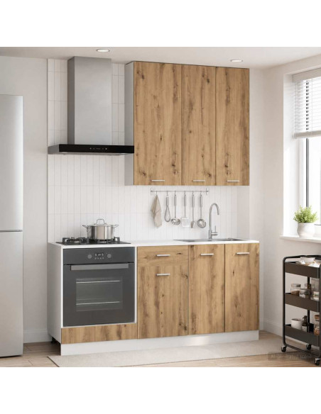 Unità Cucina LYON 5 pcs Rovere Artigianale Legno ingegnerizzato
