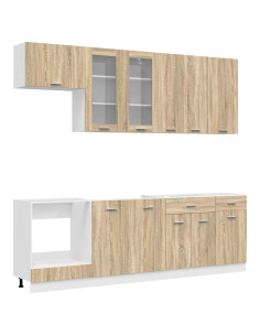 Unità Cucina LYON 8 pcs Rovere Sonoma Legno ingegnerizzato 2