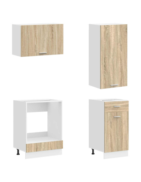 Unità Cucina LYON 8 pcs Rovere Sonoma Legno ingegnerizzato
