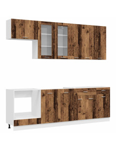 Unità Cucina LYON 8 pcs Legno antico Legno ingegnerizzato 2