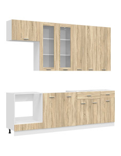 Unità Cucina LYON 8 pcs Rovere Sonoma Legno ingegnerizzato 2