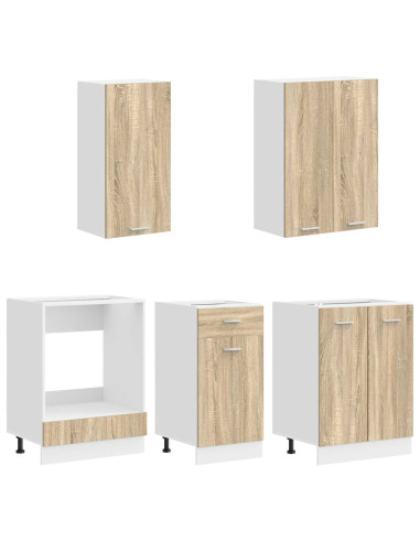 Unità Cucina LYON 5 pcs Rovere Sonoma Legno ingegnerizzato
