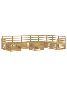 Set divani Legno di Acacia Massello 2