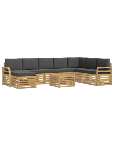 Set divani Legno di Acacia Massello 2