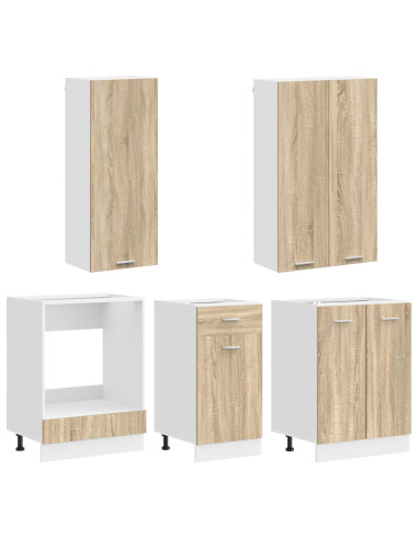 Unità Cucina LYON 5 pcs Rovere Sonoma Legno ingegnerizzato