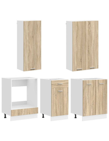 Unità Cucina LYON 5 pcs Rovere Sonoma Legno ingegnerizzato