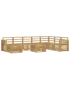 Set divani Legno di Acacia Massello 2