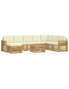 Set divani Legno di Acacia Massello 2