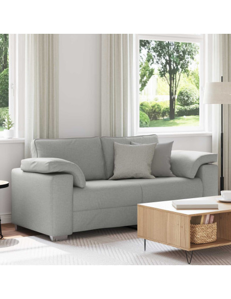 Divano a due posti Grigio Nuvola 180 cm Tessuto