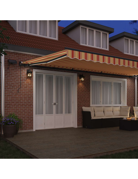 Tenda Retrattile giallo e arancione 600 ×350 cm Tessuto