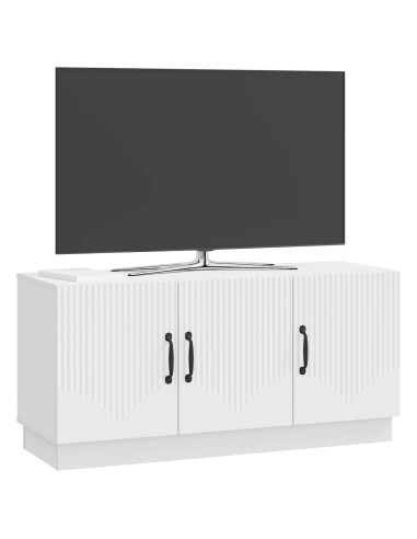 Mobile TV Bianco 99 x 34,5 x 47 cm Legno ingegnerizzato