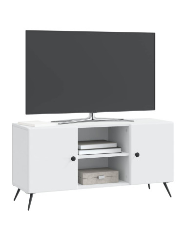Mobile TV Bianco 102 x 34,5 x 50 cm Legno ingegnerizzato