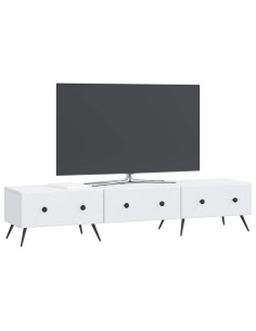 Mobile TV Bianco 147 x 34,5 x 30 cm Legno ingegnerizzato 2