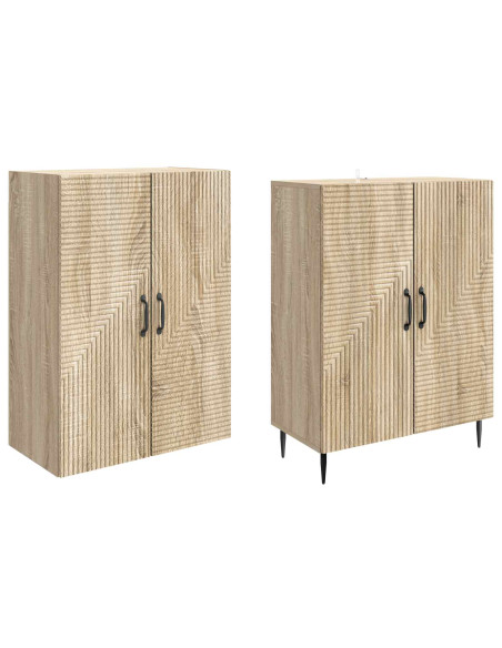 Set di armadi 2 pcs 66 x 34,5 x 89,5 cm Legno ingegnerizzato