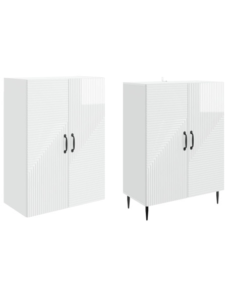 Set di armadi 2 pcs 66 x 34,5 x 89,5 cm Legno ingegnerizzato