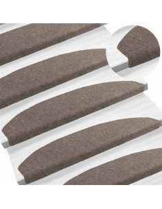 Tappetini per scale autoadesivi 15 pcs Moca 80 x 24,5 x 3,5 cm 2