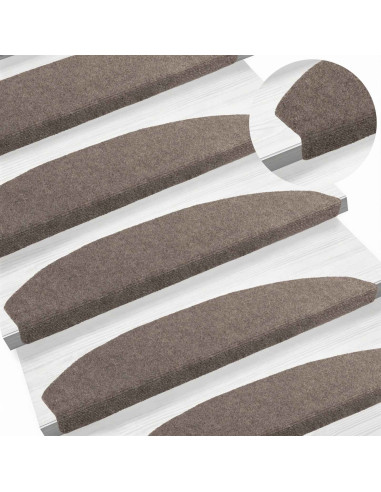 Tappetini per scale autoadesivi 15 pcs Moca 80 x 24,5 x 3,5 cm