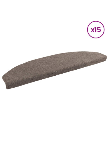 Tappetini per scale autoadesivi 15 pcs Moca 80 x 24,5 x 3,5 cm