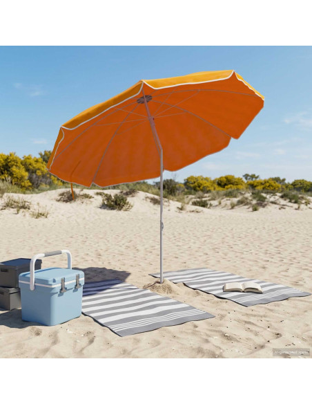Ombrello da giardino 240 cm Poliestere 170T Arancione