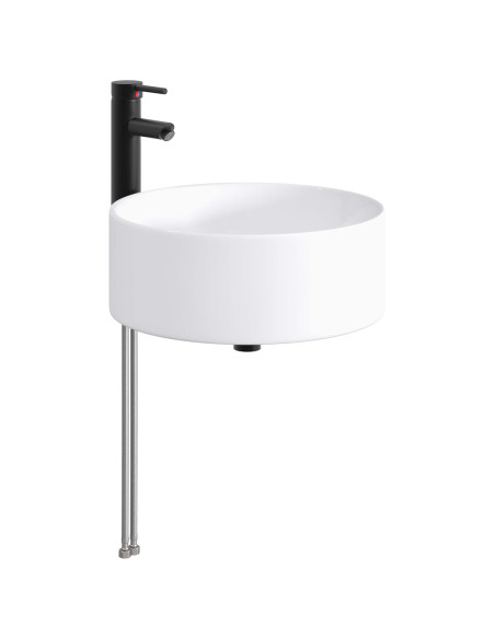 Lavabo da bagno Nero Opaco 40,5 x 40,5 x 15,5 cm Metallo