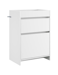 Mobiletto da Bagno Sotto Lavabo Bianco 56 x 37,5 x 81 cm