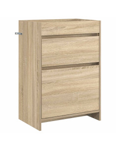 Mobiletto da Bagno Sotto Lavabo Rovere Sonoma 56 x 37,5 x 81 cm