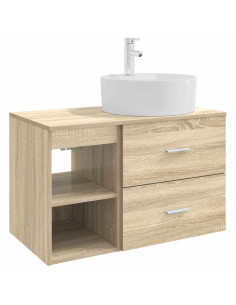 Set di mobili per il bagno 2 pcs Rovere Sonoma