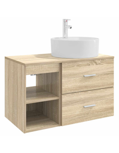 Set di mobili per il bagno 2 pcs Rovere Sonoma