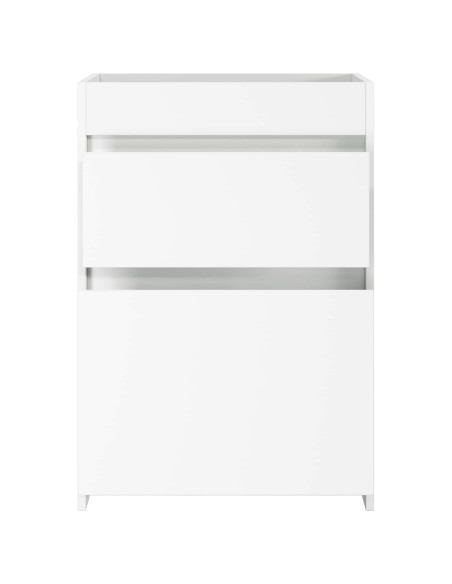 Mobiletto da Bagno Sotto Lavabo Bianco 56 x 37,5 x 81 cm
