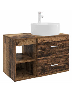 Set di mobili per il bagno 2 pcs Legno antico