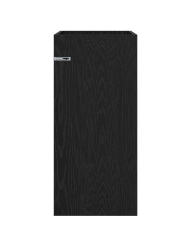 Mobiletto da Bagno Sotto Lavabo Rovere Nero 56 x 37,5 x 81 cm