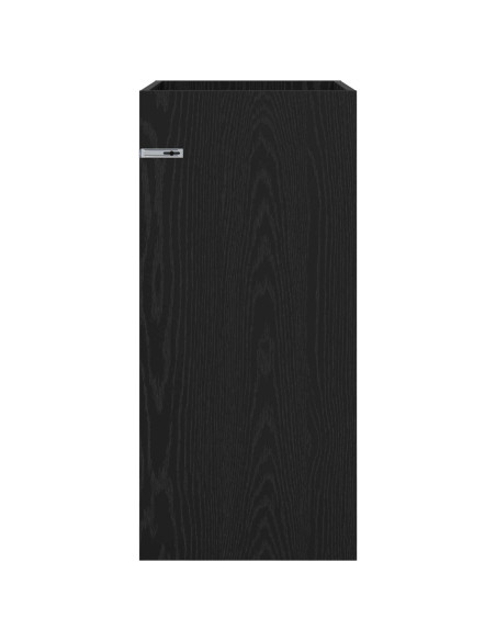 Mobiletto da Bagno Sotto Lavabo Rovere Nero 56 x 37,5 x 81 cm