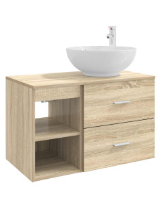 Set di mobili per il bagno 2 pcs Rovere Sonoma