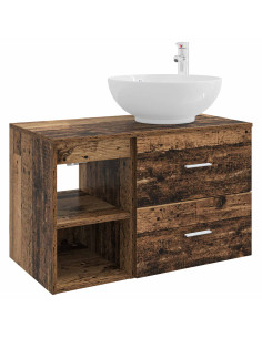 Set di mobili per il bagno 2 pcs Legno antico