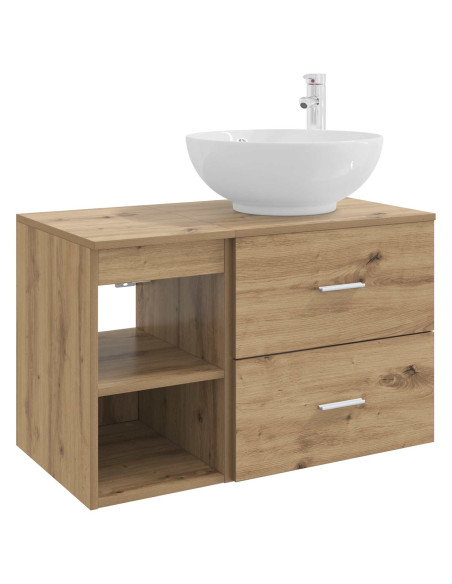 Set di mobili per il bagno 2 pcs Rovere Artigianale