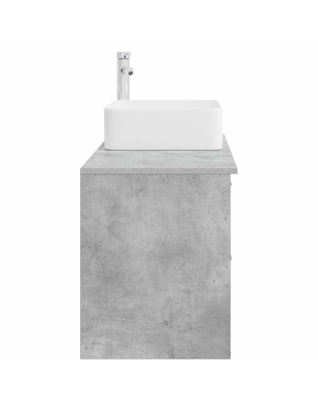 Set di mobili per il bagno 2 pcs Grigio Cemento