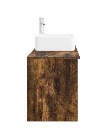 Set di mobili per il bagno 2 pcs Rovere Fumo