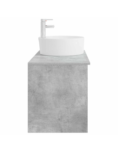 Set di mobili per il bagno 2 pcs Grigio Cemento