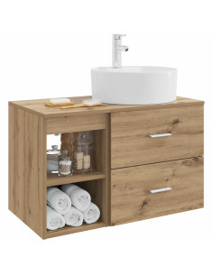 Set di mobili per il bagno 2 pcs Rovere Artigianale 2