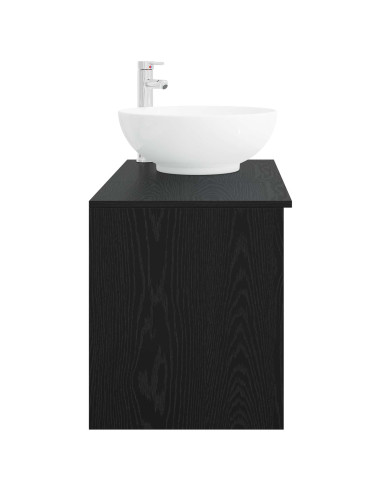 Set di mobili per il bagno 2 pcs Rovere Nero